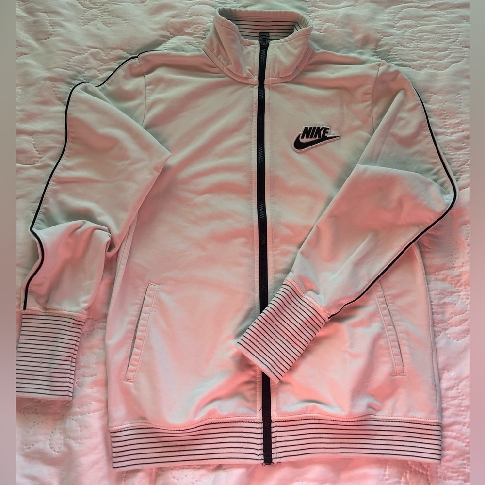 White Athletic Nike jacket .